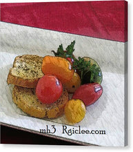 Load image into Gallery viewer, Baby heirloom with crostini - Canvas Print