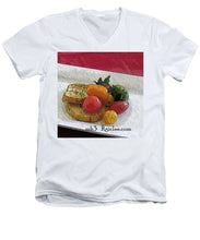 Load image into Gallery viewer, Baby heirloom with crostini - Men&#39;s V-Neck T-Shirt