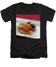 Load image into Gallery viewer, Baby heirloom with crostini - Men&#39;s V-Neck T-Shirt