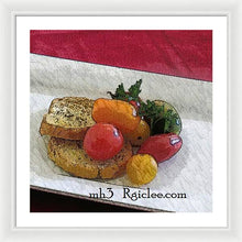 Load image into Gallery viewer, Baby heirloom with crostini - Framed Print