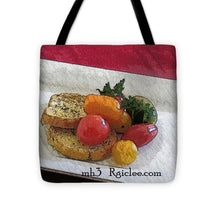 Load image into Gallery viewer, Baby heirloom with crostini - Tote Bag