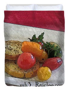 Baby heirloom with crostini - Duvet Cover