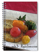 Load image into Gallery viewer, Baby heirloom with crostini - Spiral Notebook