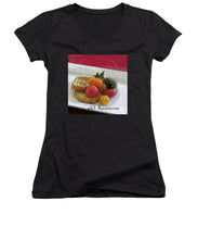 Load image into Gallery viewer, Baby heirloom with crostini - Women&#39;s V-Neck