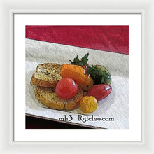 Load image into Gallery viewer, Baby heirloom with crostini - Framed Print