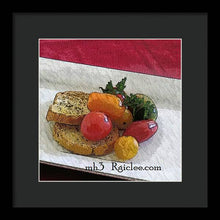 Load image into Gallery viewer, Baby heirloom with crostini - Framed Print