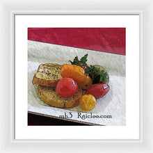 Load image into Gallery viewer, Baby heirloom with crostini - Framed Print