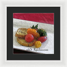 Load image into Gallery viewer, Baby heirloom with crostini - Framed Print