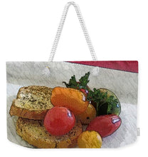 Load image into Gallery viewer, Baby heirloom with crostini - Weekender Tote Bag