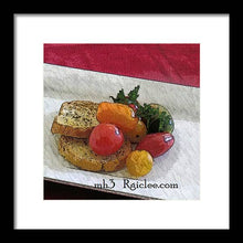 Load image into Gallery viewer, Baby heirloom with crostini - Framed Print