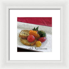 Load image into Gallery viewer, Baby heirloom with crostini - Framed Print