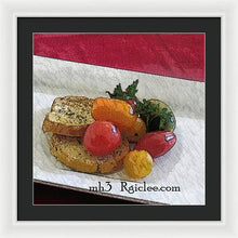 Load image into Gallery viewer, Baby heirloom with crostini - Framed Print