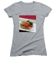 Load image into Gallery viewer, Baby heirloom with crostini - Women&#39;s V-Neck