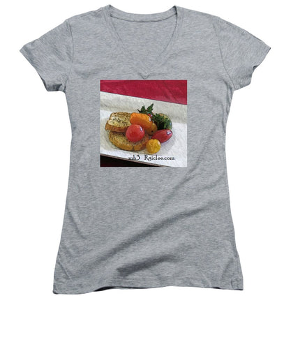 Baby heirloom with crostini - Women's V-Neck