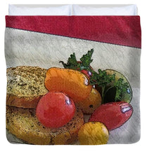 Load image into Gallery viewer, Baby heirloom with crostini - Duvet Cover