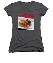 Load image into Gallery viewer, Baby heirloom with crostini - Women&#39;s V-Neck