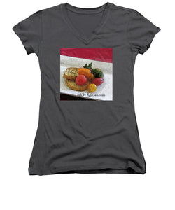 Baby heirloom with crostini - Women's V-Neck