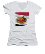 Load image into Gallery viewer, Baby heirloom with crostini - Women&#39;s V-Neck