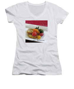 Baby heirloom with crostini - Women's V-Neck