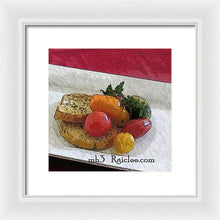 Load image into Gallery viewer, Baby heirloom with crostini - Framed Print