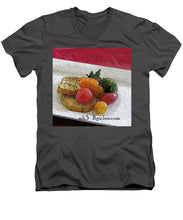 Load image into Gallery viewer, Baby heirloom with crostini - Men&#39;s V-Neck T-Shirt