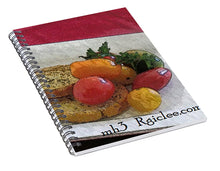 Load image into Gallery viewer, Baby heirloom with crostini - Spiral Notebook