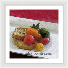 Load image into Gallery viewer, Baby heirloom with crostini - Framed Print