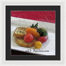 Load image into Gallery viewer, Baby heirloom with crostini - Framed Print