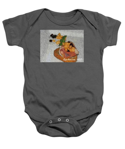 Balsamic caviar and cantaloupe - Baby Onesie