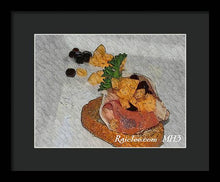 Load image into Gallery viewer, Balsamic caviar and cantaloupe - Framed Print