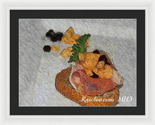 Load image into Gallery viewer, Balsamic caviar and cantaloupe - Framed Print