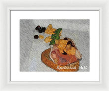 Load image into Gallery viewer, Balsamic caviar and cantaloupe - Framed Print