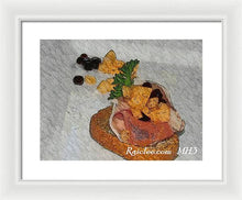 Load image into Gallery viewer, Balsamic caviar and cantaloupe - Framed Print