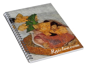 Balsamic caviar and cantaloupe - Spiral Notebook