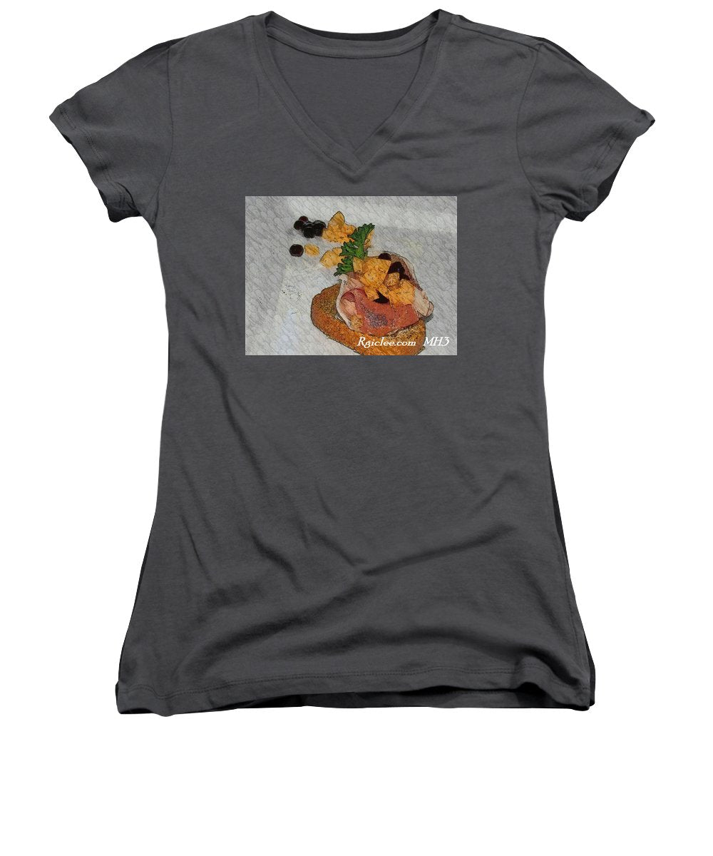 Balsamic caviar and cantaloupe - Women's V-Neck