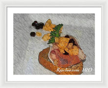 Load image into Gallery viewer, Balsamic caviar and cantaloupe - Framed Print