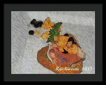 Load image into Gallery viewer, Balsamic caviar and cantaloupe - Framed Print