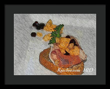 Load image into Gallery viewer, Balsamic caviar and cantaloupe - Framed Print