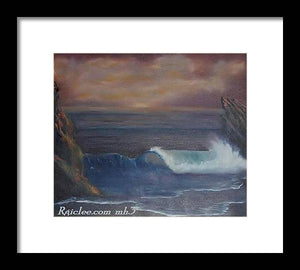 Breaking Wave - Framed Print