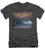 Load image into Gallery viewer, Breaking Wave - Men&#39;s V-Neck T-Shirt