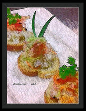 Load image into Gallery viewer, Crab on crostini - Framed Print