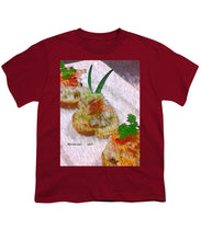 Load image into Gallery viewer, Crab on crostini - Youth T-Shirt