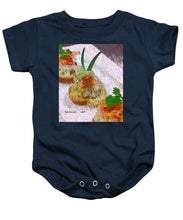 Load image into Gallery viewer, Crab on crostini - Baby Onesie