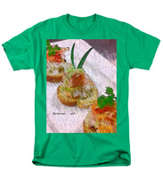 Load image into Gallery viewer, Crab on crostini - Men&#39;s T-Shirt  (Regular Fit)