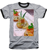 Load image into Gallery viewer, Crab on crostini - Baseball T-Shirt