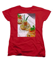 Load image into Gallery viewer, Crab on crostini - Women&#39;s T-Shirt (Standard Fit)