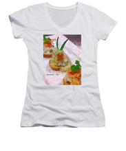 Load image into Gallery viewer, Crab on crostini - Women&#39;s V-Neck