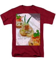 Load image into Gallery viewer, Crab on crostini - Men&#39;s T-Shirt  (Regular Fit)