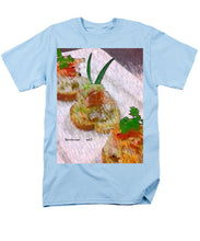 Load image into Gallery viewer, Crab on crostini - Men&#39;s T-Shirt  (Regular Fit)