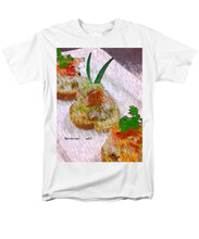 Load image into Gallery viewer, Crab on crostini - Men&#39;s T-Shirt  (Regular Fit)